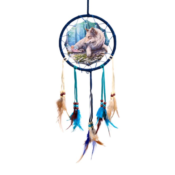 Atrapasueños Cuentos de Hadas Lobo y Hada de Lisa Parker 16cm