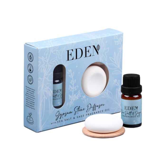 Set de Difusor de Piedra y Aceite de Sal Marina y Savia 