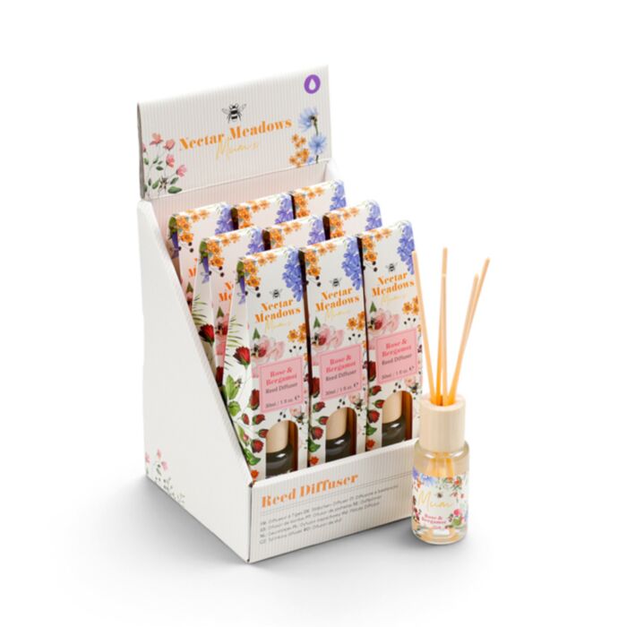 Difusor de Varillas Abejas y Néctar Rosa y Bergamota 30ml