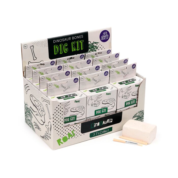 Kit de Excavación Juguete Cráneos de Dinosaurio