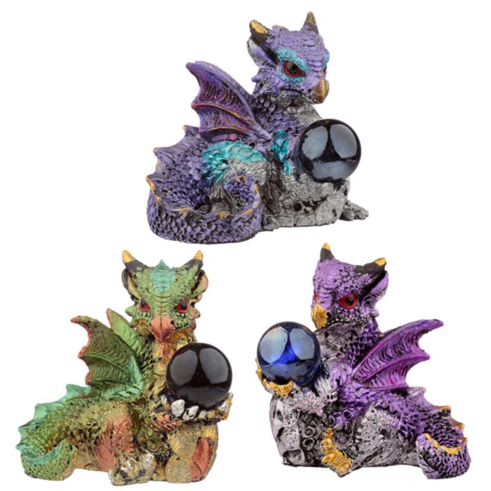 Figura Dragón de Elementos Bola de Cristal y Visión