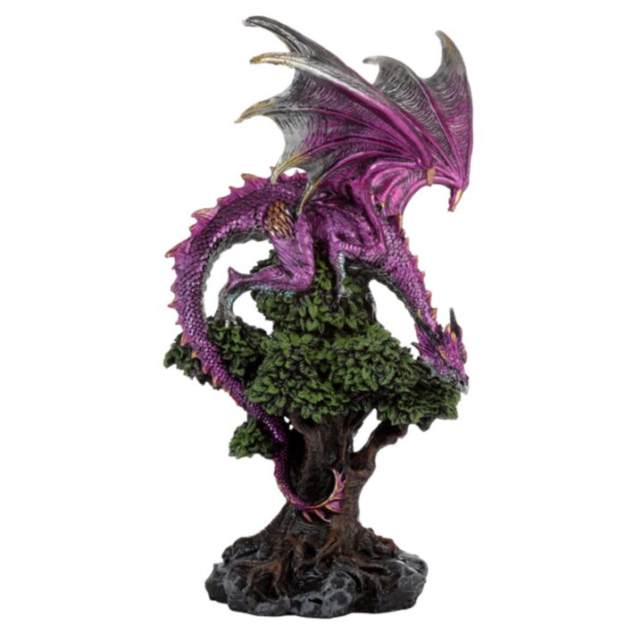 Figura de Dragón Leyenda Oscura Dragón Espíritu del Árbol