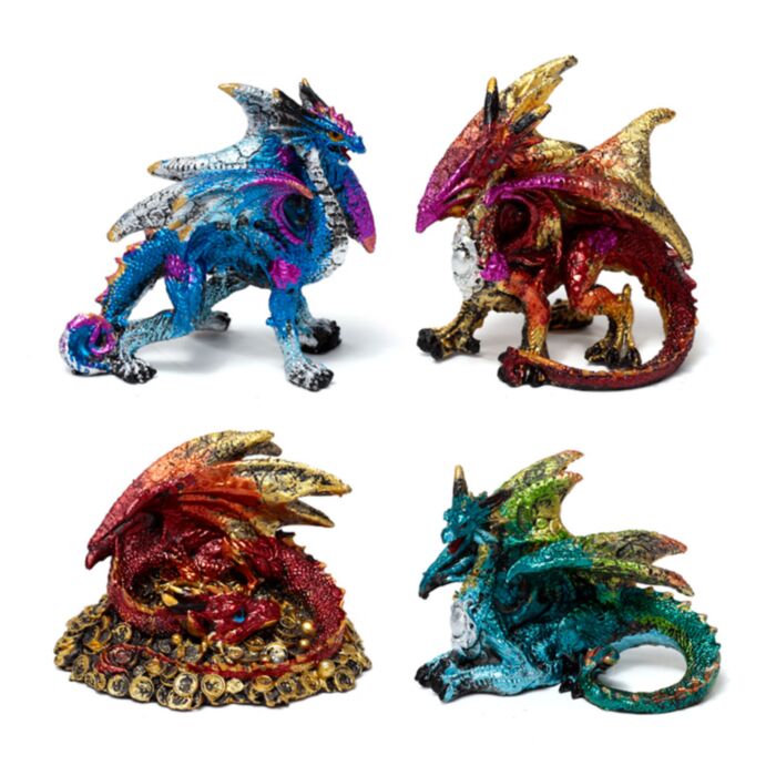 Figura de Dragón Pesadilla Encantada Mini Dragón de los Elementos
