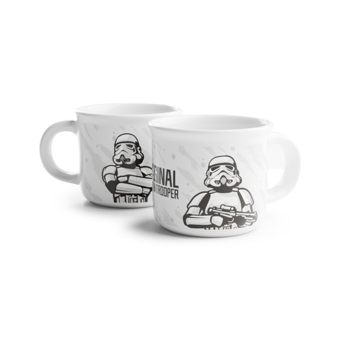 Set de 2 Tazas de Café de Porcelana Soldado Imperial Stormtrooper