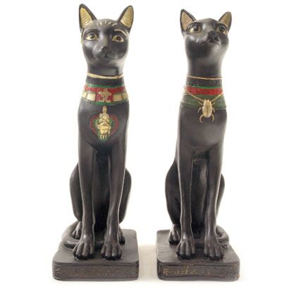 Figura Egipto Gato Negro Egipcio
