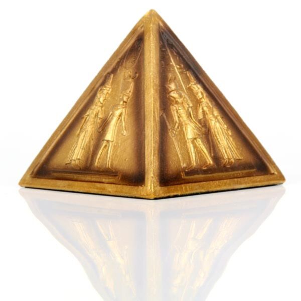 Figura Egipto Pirámide Egipcia Decorada con Jeroglíficos