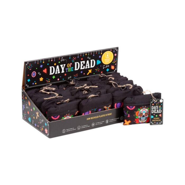 Bolsa Plegable de RPET Día de los Muertos