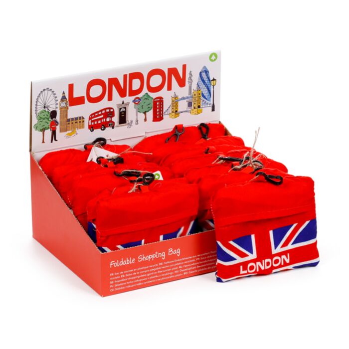 Bolsa Plegable de RPET Souvenir de Londres 