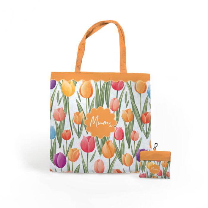 Bolsa Plegable de RPET Tulips Tulipanes Mum 