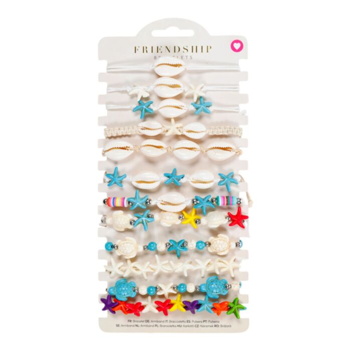 Pulsera Boho Conchas y Estrellas de Mar