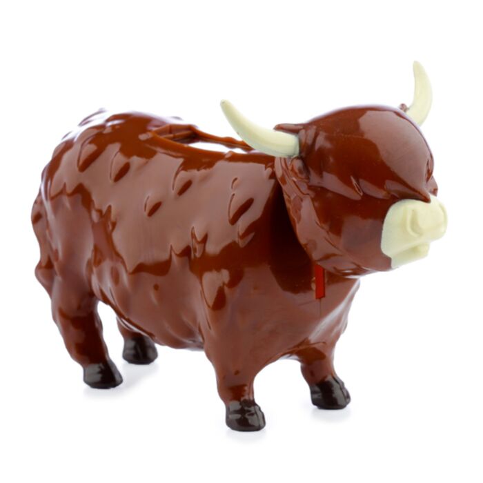 Muñeco Solar Vaca Escocesa de las Highlands Coo