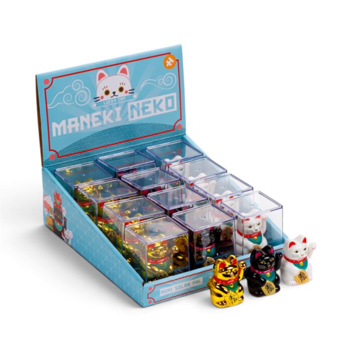 Mini Muñeco Solar Maneki Neko 
