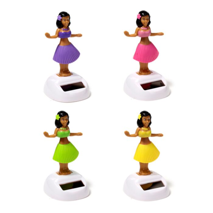 Muñeco Solar Chica Hula Hawaiana