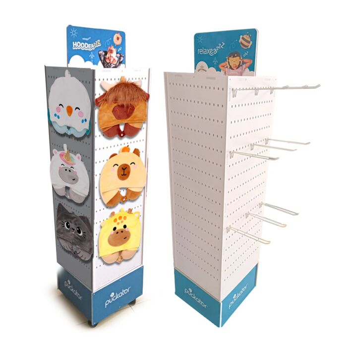 Expositor FSDU Giratorio 30 Ganchos para Almohadas de Viaje Hoodeazzz