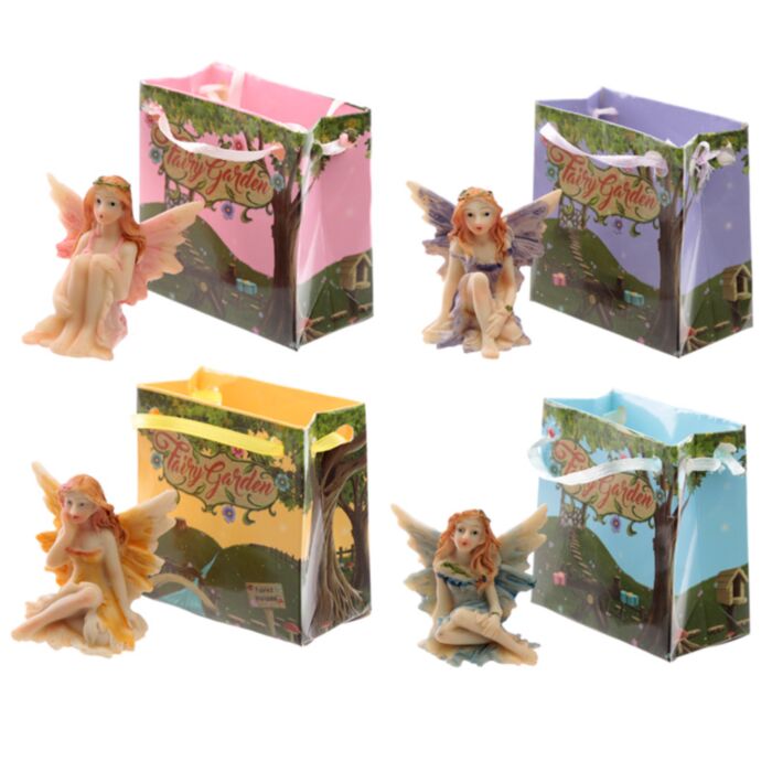 Figura Hada Hada de las Flores en Mini Bolsa de Regalo