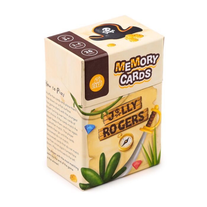 Set Juego Cartas de Memoria - Piratas Jolly Rogers