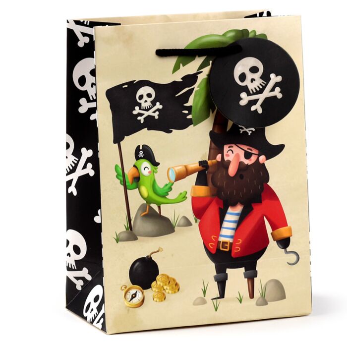Bolsa de Regalo Piratas Jolly Rogers Mediana