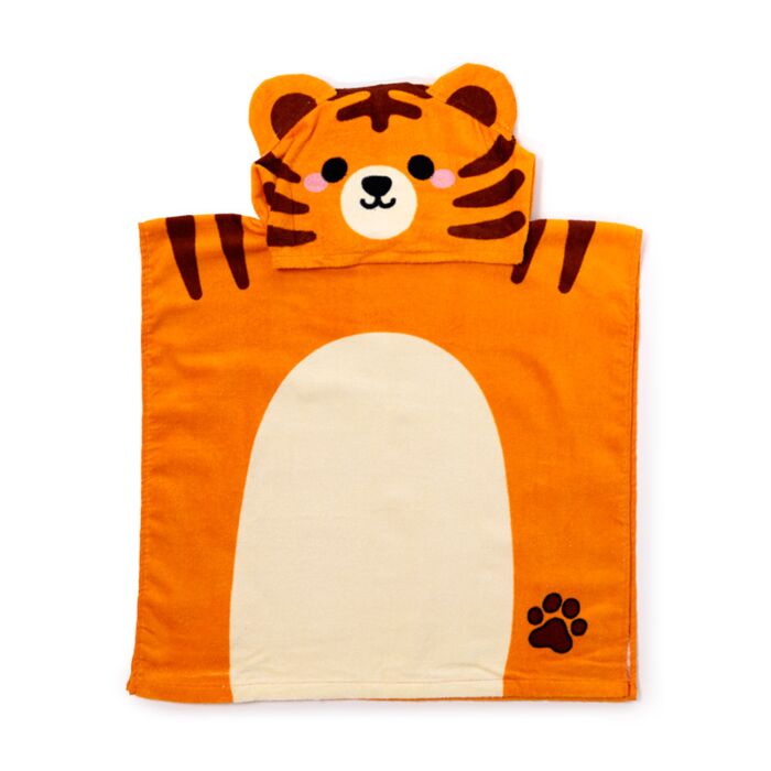 Poncho Toalla con Capucha El Tigre Alfie Adoramals Salvajes Adoramals