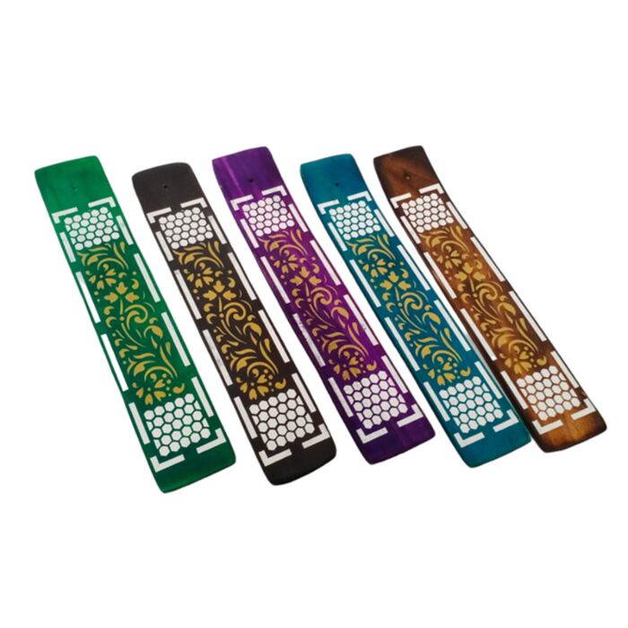 Quemador de Incienso de Madera de Mango Panal de Abeja