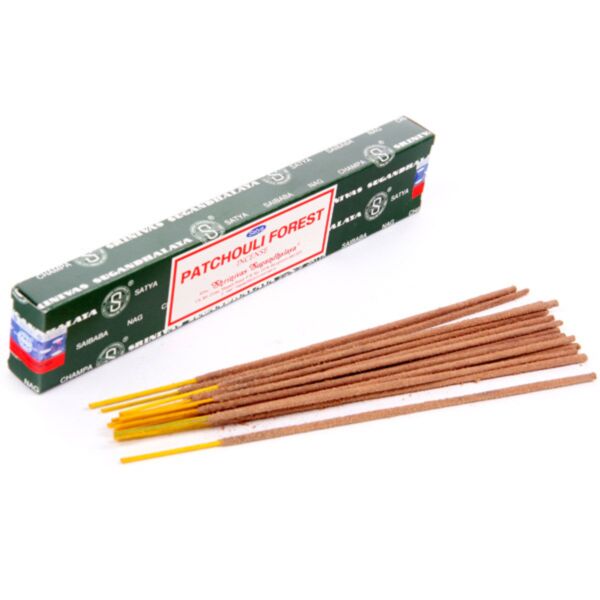 12 Varillas de Incienso Nag Champa Satya Bosque de Pachuli