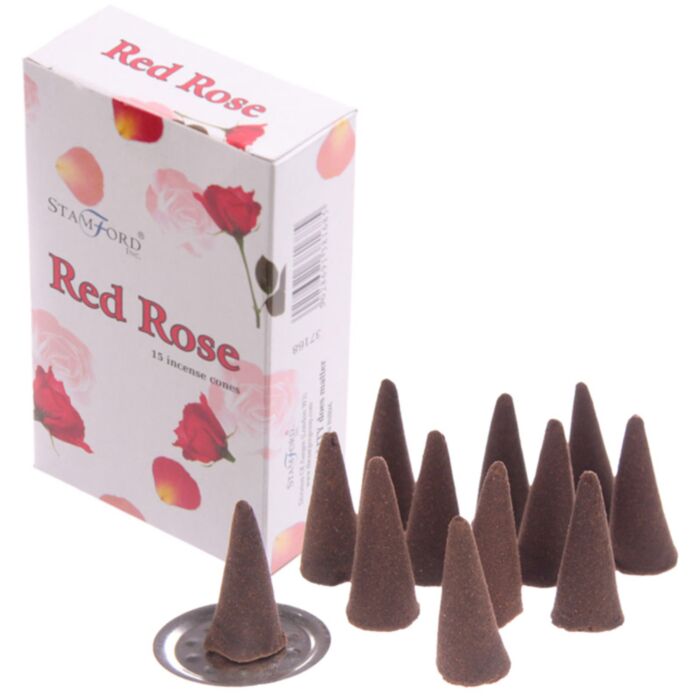 Conos de Incienso Stamford Rosa Roja