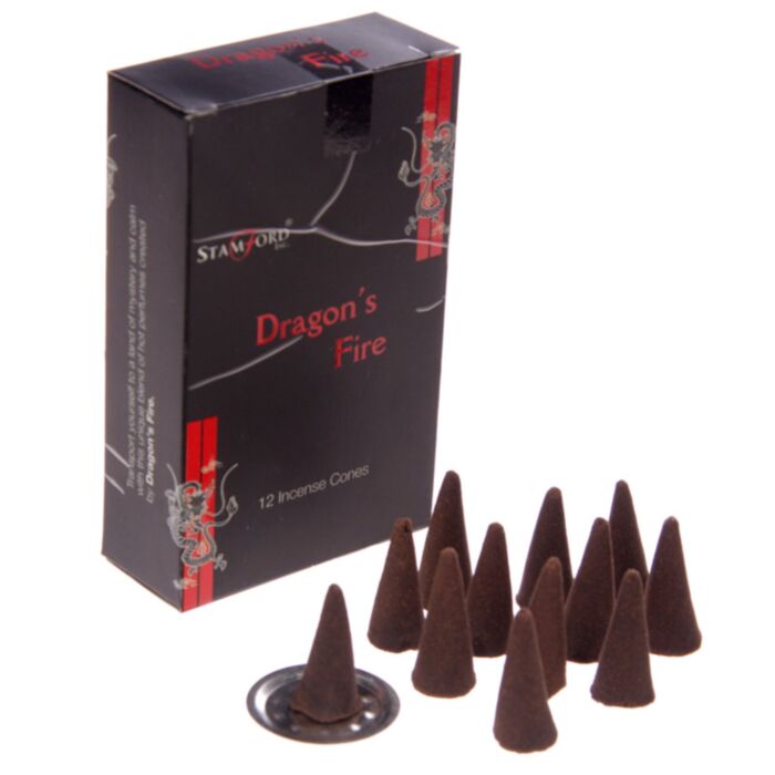 Conos de Incienso Stamford Negro Fuego de Dragones