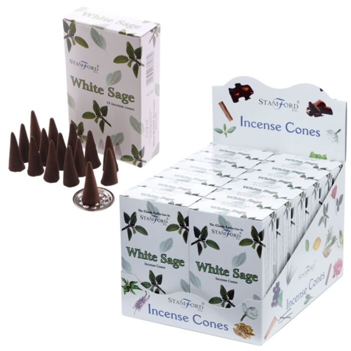 37176 Conos de Incienso Stamford Premium Salvia Blanca