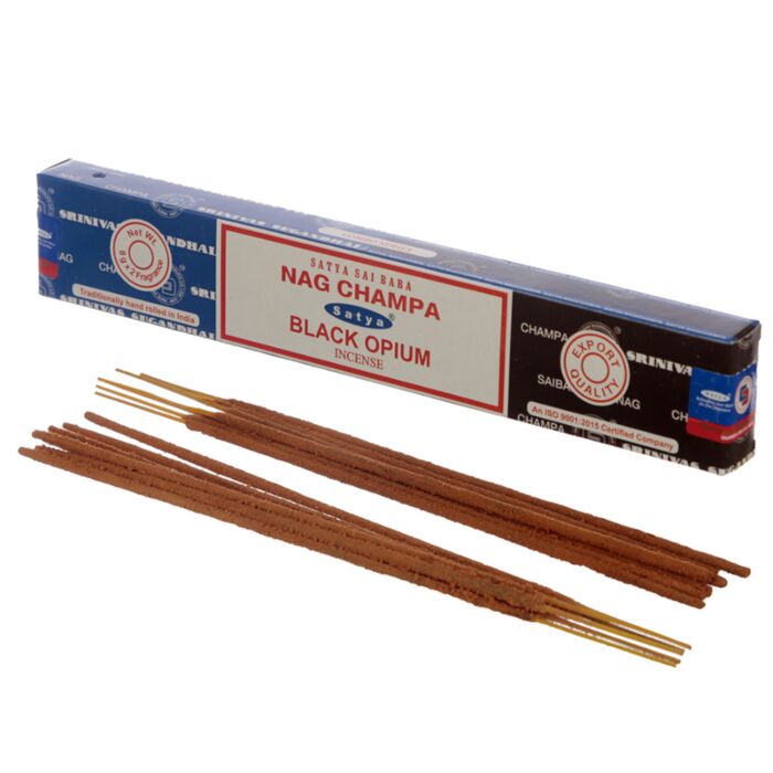 01307 Varillas de incienso Satya Nag Champa & Negro Opium