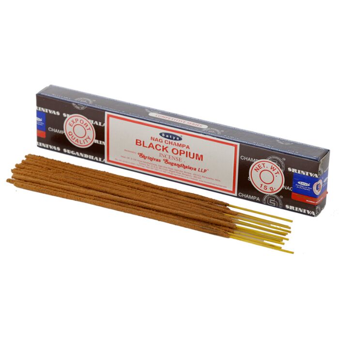 01347 Varillas de Incienso Satya Nag Champa Negro Opium