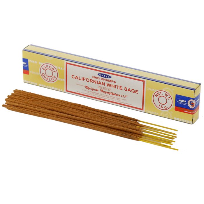 01406 Varillas de Incienso Satya Nag Champa VFM Californian White Sage