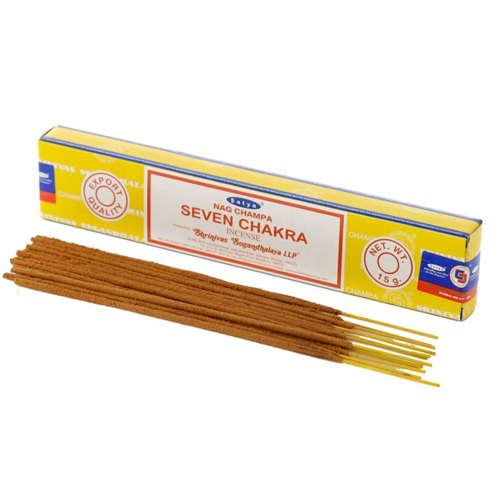 01412 Varillas de Incienso Satya Nag Champa VFM Seven Chakra