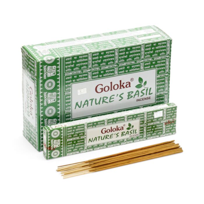 Varillas de Incienso Goloka Nature's Basil 