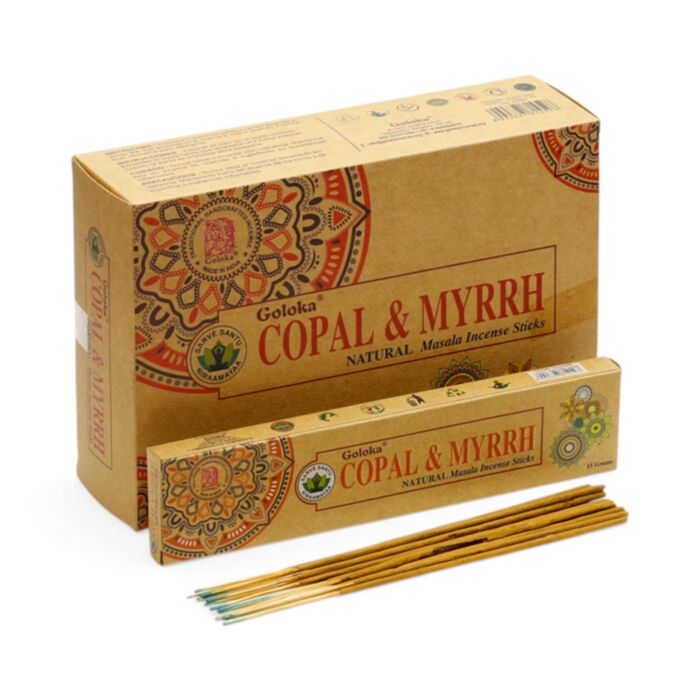 Varillas de Incienso Goloka Organika de Copal y Mirra