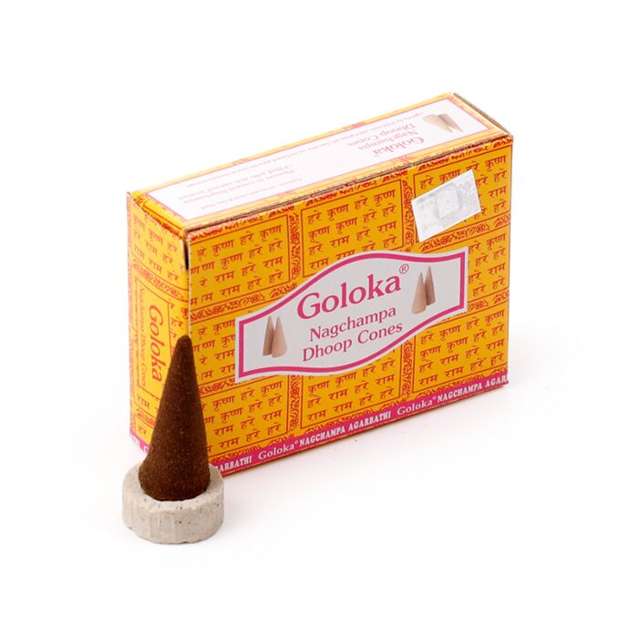 Conos de Incienso Goloka Nag Champa Dhoop 