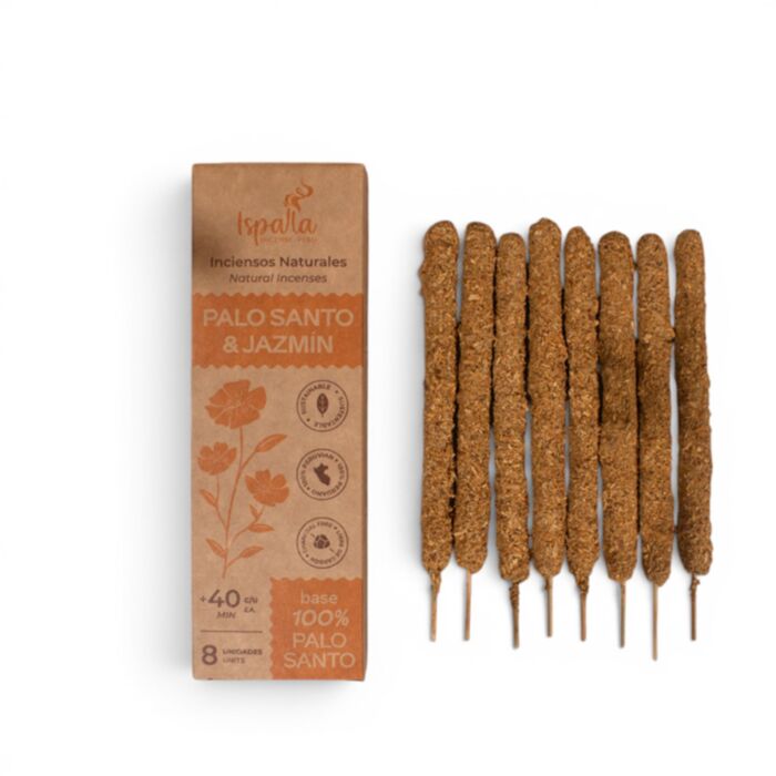Varillas de Incienso Gruesas Ispalla Peruvian Palo Santo y Jazmín