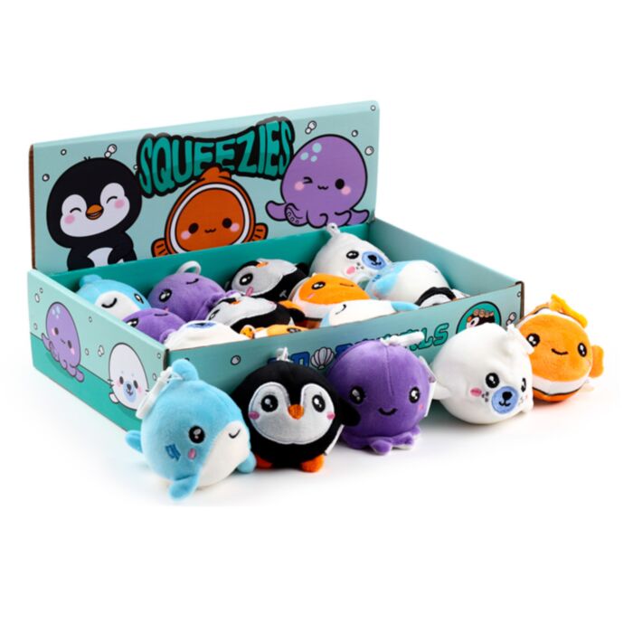 Llavero de Peluche Estrujable Squeezies Vida Marina