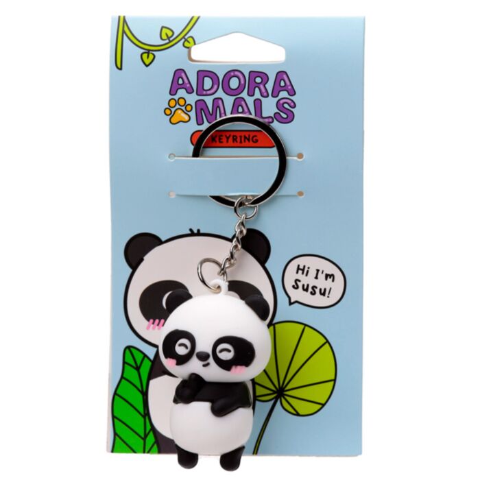 Llavero 3D de PVC El Oso Panda Susu Animales Adorables Adoramals