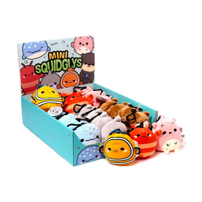 Llavero de Peluche Mini Squidglys Animales Adorables Vida Marina