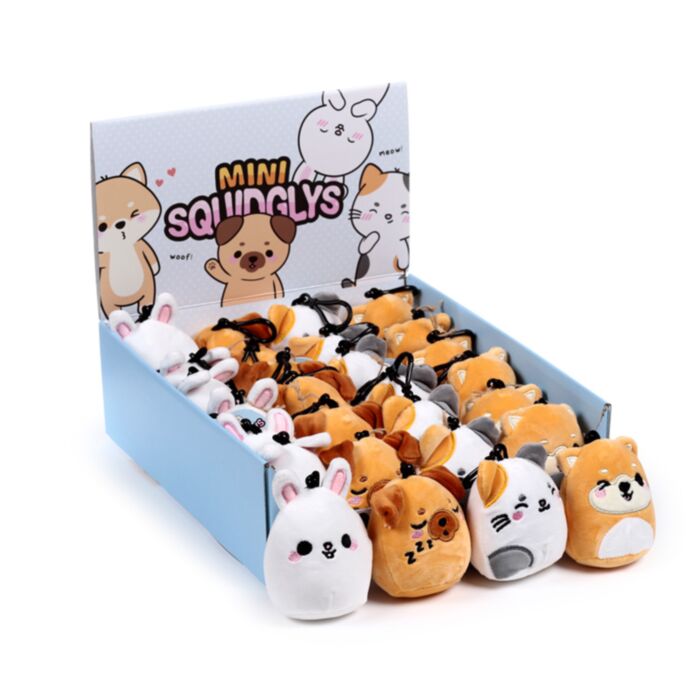 Llavero de Peluche Mini Squidglys Mascotas de Adoramals