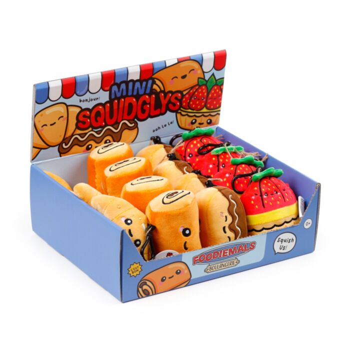 Llavero de Peluche Mini Squidglys Foodiemals Boulangerie