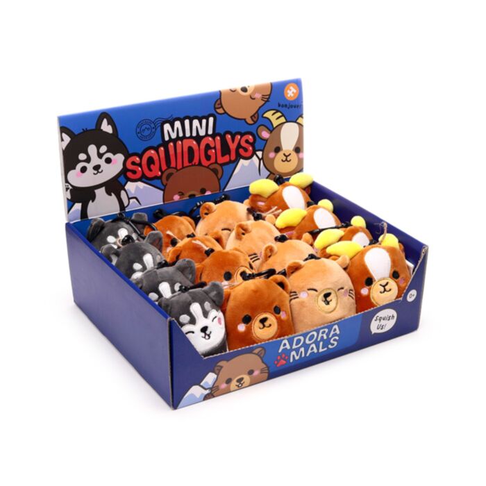 Llavero de Peluche Mini Squidglys Animales de Montaña Adoramals  