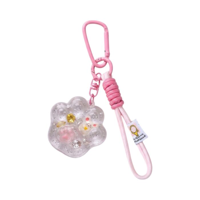 Llavero con charm QuirKeys Huella y Ratón 
