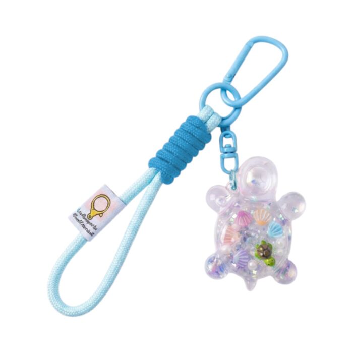 Llavero con charm QuirKeys Tortuga y Conchas Marinas
