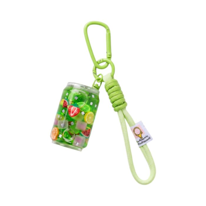 Llavero con charm QuirKeys Refresco Verde Afrutado