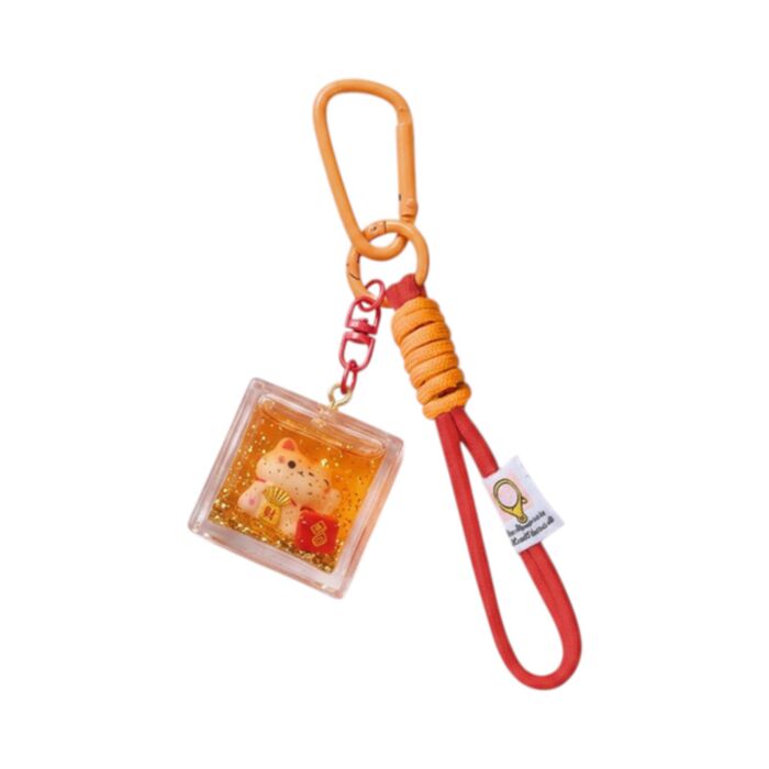 Llavero con charm QuirKeys Gato Maneki Neko