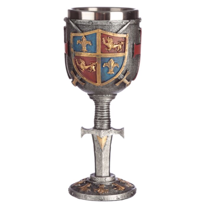 Copa Decorativa Escudo y Espada Medieval