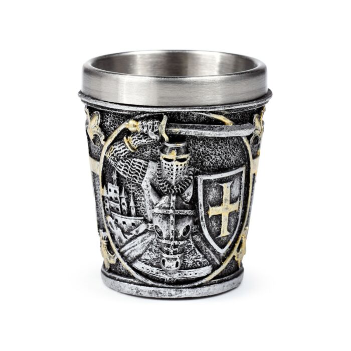 Vaso de Chupito Caballero Medieval con Escudo