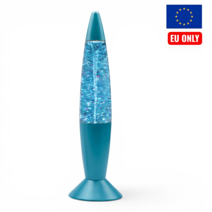 Lámpara de Lava efecto Tornado con USB color azul