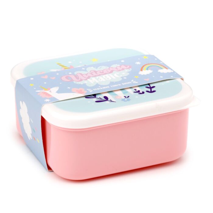 Set de 3 Fiambreras Táper Infantiles S/M/L Unicornio Mágico