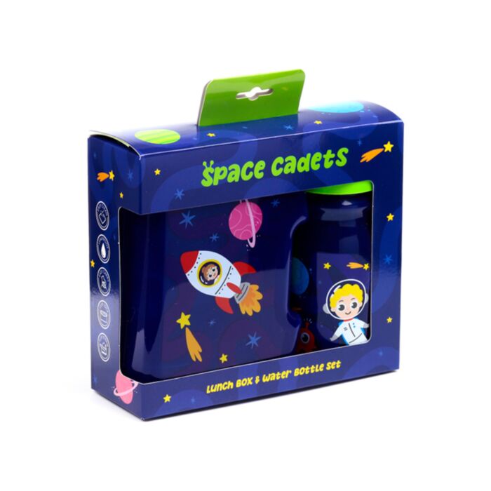Set de Fiambreras Táper y Botella de Agua Space Cadet 